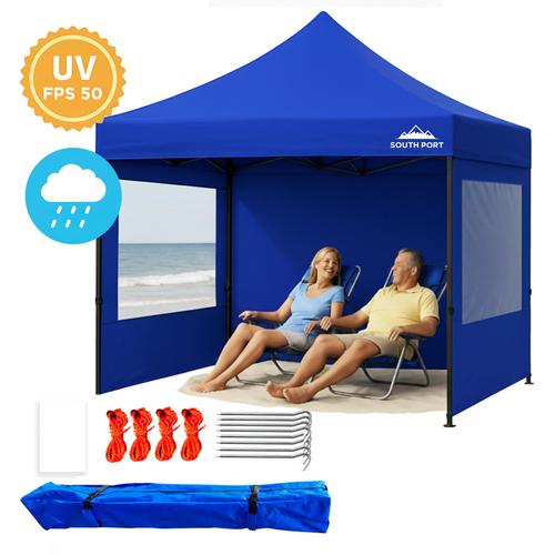Gazebo Gadnic 3X3-M Plegable 3x3 Reforzado Paredes con Ventana Ideal Playa o Eventos - 0