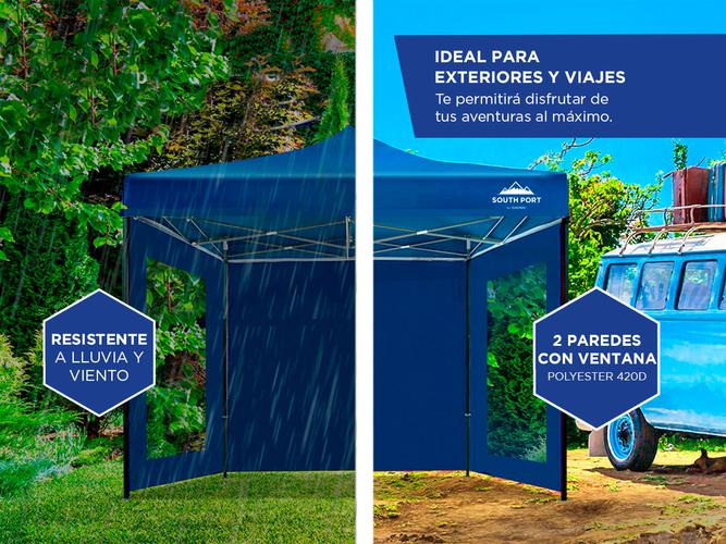 Gazebo Gadnic 3X3M-ZIP Plegable 3x3 Paredes Con Ventana Y Puerta Cierre Relámpago - 3