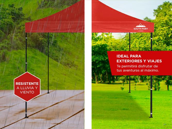 Gazebo Gadnic 3X3M-NR Plegable 3x3 Toldo Reforzado Estructura Metálica - 2