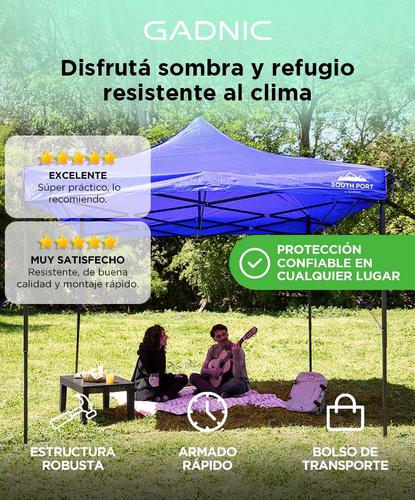 Gazebo Gadnic 3X3M-NR Plegable 3x3 Toldo Reforzado Estructura Metálica - 1