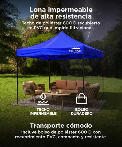 Gazebo Gadnic 3X3M-NR Plegable 3x3 Toldo Reforzado Estructura Metálica - 3