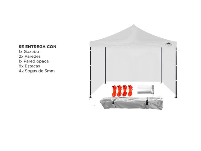 Gazebo Gadnic 3X3M-45 Plegable 3x4,5mt Reforzado Impermeable + Bolso - 5