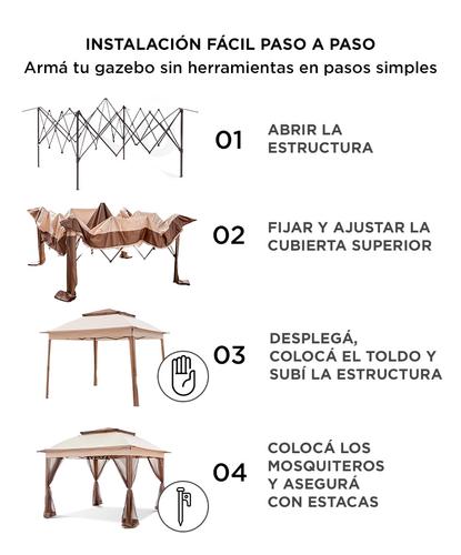 Gazebo Mosquitero Gadnic Gard Tienda de Sombrilla - 4