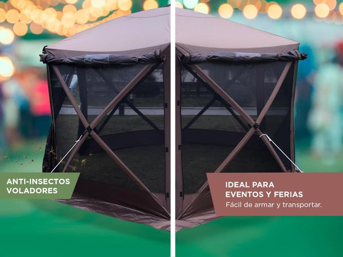 Gazebo Mosquitero Gadnic GZBO9 Hexagonal Con Ventana - 3