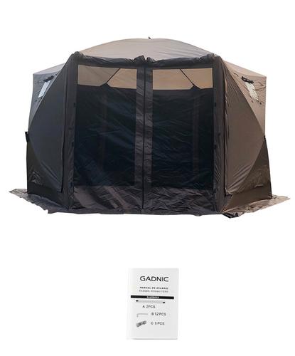 Gazebo Mosquitero Gadnic GZBO9 Hexagonal Con Ventana - 6