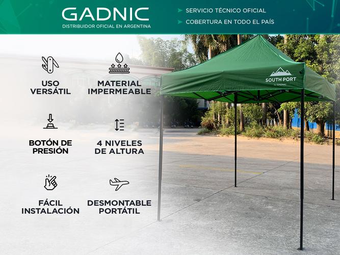 Gazebo Sin Paredes Gadnic 2x2 mts Impermeable - 1