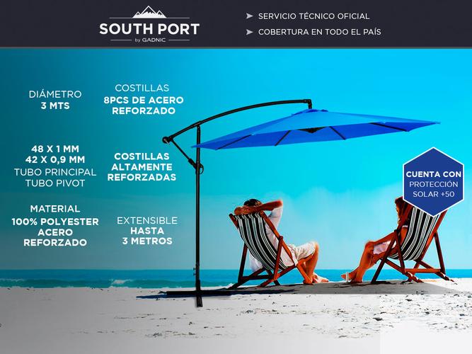 Sombrilla con Base Regulable con Criquet  FPS - 1