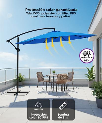 Sombrilla con Base Regulable con Criquet  FPS Usado - 2