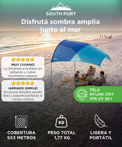 Gazebo De Viento Southport by Gadnic Playa Ultraliviano UV50 5x3m Portátil - 1