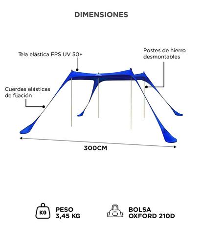 Gazebo Playero Elástico Southport by Gadnic 3x3 FPS UV 50+  - 5