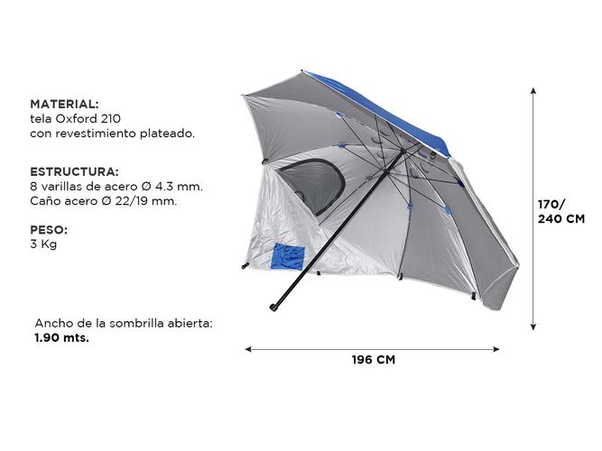 Sombrilla Carpa Gadnic GZ7 Para Exterior Bolso Transporte - 5