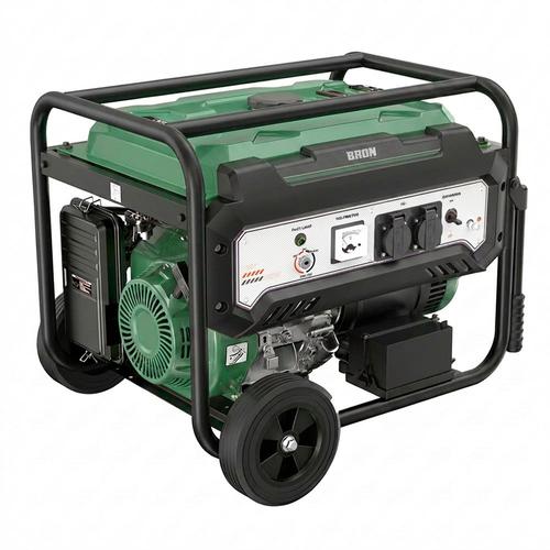 Generador Grupo Electrógeno a Nafta BRON by Gadnic 6500WPortátil Ruedas 220V Arranque Eléctrico  - 0