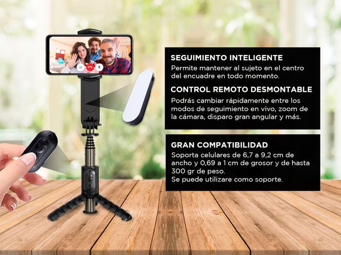 Estabilizador de Mano para Celular Gadnic con Rotación Vertical y Horizontal - 4