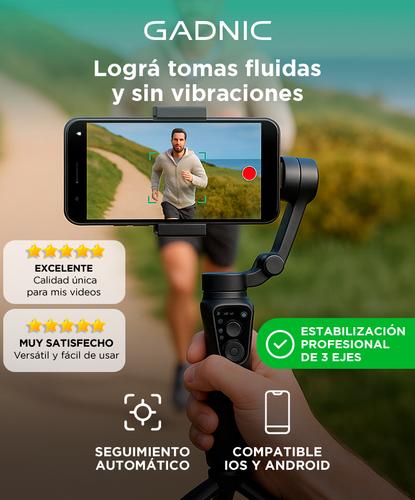 Gimbal 3 Ejes Gadnic Estabilizador para Celular S5B Pro Gimbal  - 1