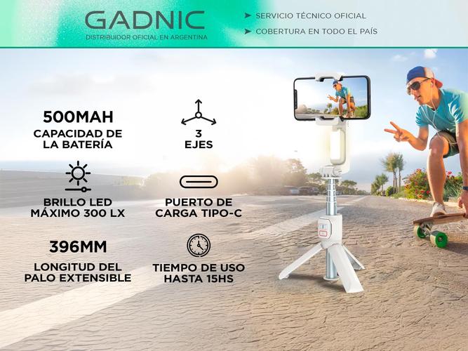 Estabilizador para Celular Gadnic A10 Gimbal Deportivo - 1