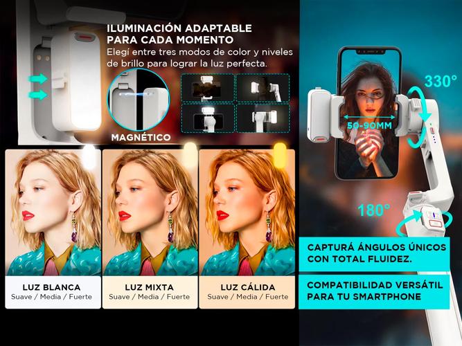 Estabilizador para Celular Gadnic A10 Gimbal Deportivo - 4
