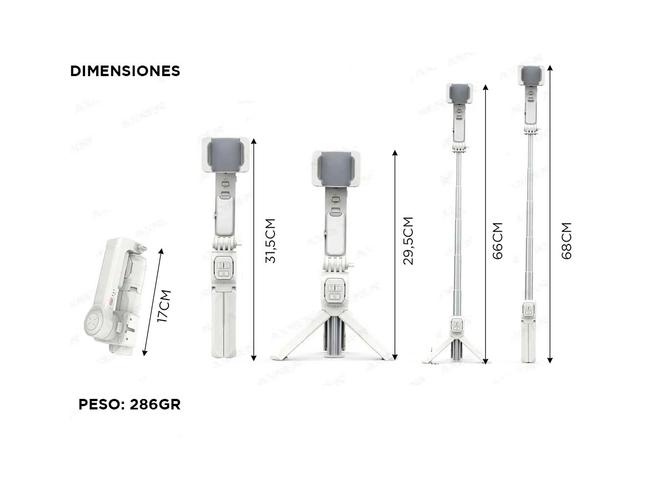 Estabilizador para Celular Gadnic A10 Gimbal Deportivo - 5