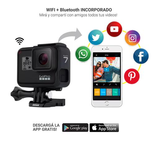 Kit Cámara Deportiva GoPro Hero 7 Black + Palo Extensor Go Pro - 3