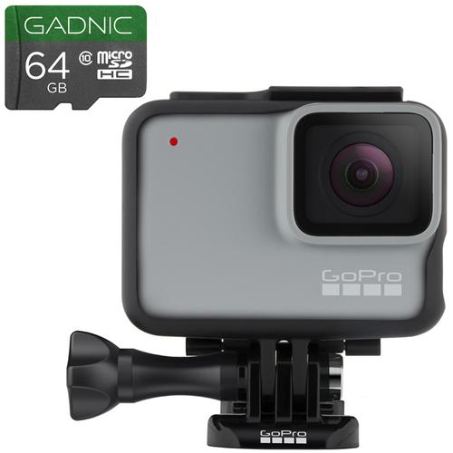 Cámara Gopro Hero 7 White + MicroSD GADNIC 64GB - 0