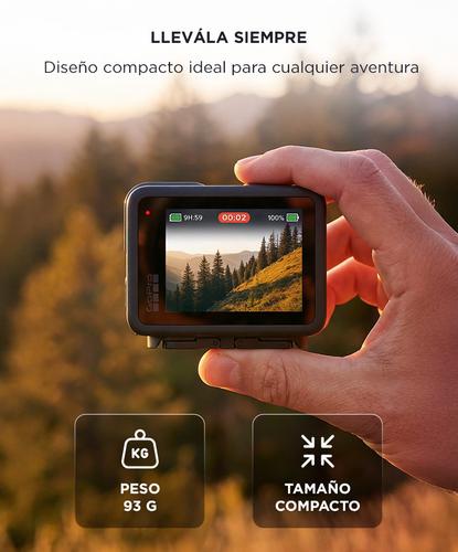 Cámara de Acción GoPro LIT HERO 4K Resistente al Agua Linterna Deportiva Liviana  - 4