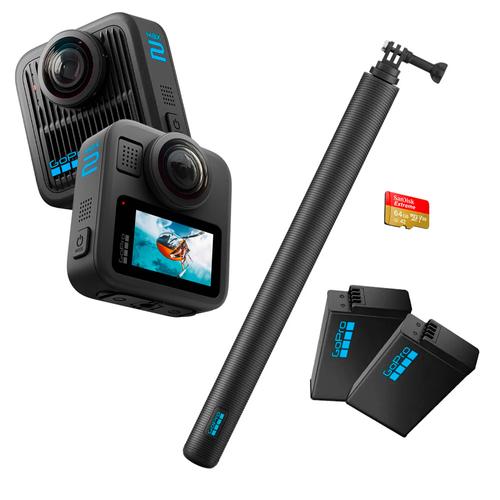 Cámara GoPro Max 2 8K 360 Bundle con Accesorios Conexión Inalámbrica Estabilizada - 0
