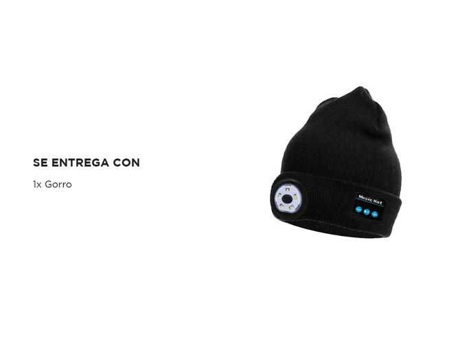 Gorro con Auriculares y Linterna Gadnic GBR2 Inalámbricos de Running - 4