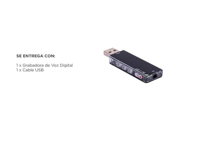 Grabadora de Voz Digital Gadnic REC24 Recargable - 4