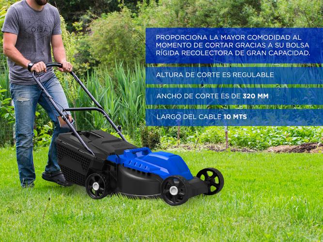 Cortadora de Pasto Gadnic Mower 1300 1200w 30Lts 220v - 2