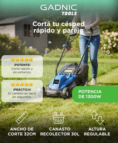 Cortadora de Pasto Gadnic Mower 1300 1200w 30Lts 220v - 1