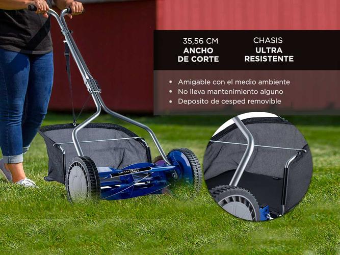 Cortadora de Cesped Gadnic H MOWER Helicoidal Manual  Deposito - 2
