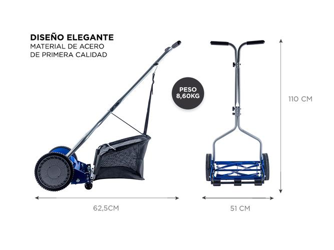 Cortadora de Cesped Gadnic H MOWER Helicoidal Manual  Deposito - 5