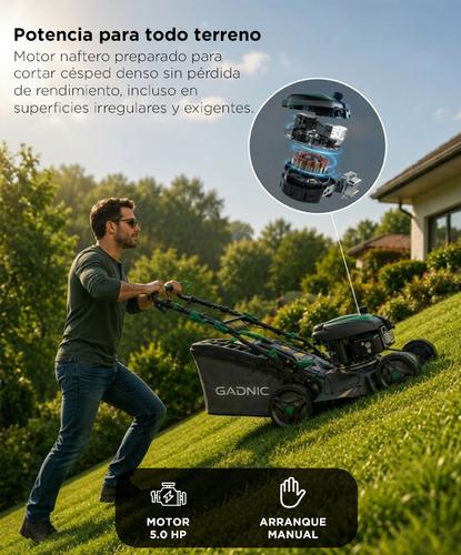 Máquina De Cortar Pasto Gadnic 21” 5.0 HP Autopropulsada Bolsa Recolectora 60 Litros - 2