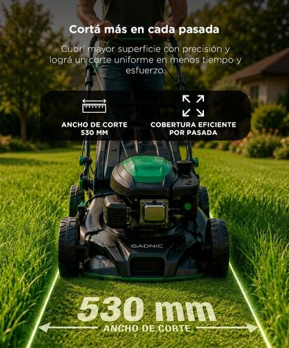 Máquina De Cortar Pasto Gadnic 21” 5.0 HP Autopropulsada Bolsa Recolectora 60 Litros - 4
