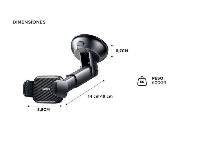 Soporte Celular Ugreen Suction Cup  - 3