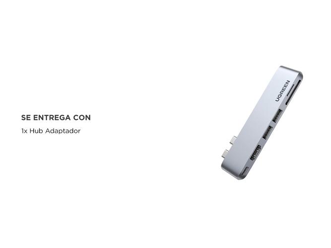 Hub Adaptador 6 en 2 Ugreen Doble Usb-c a  HDMI2USB 30 ATFSDUSB-C  - 5