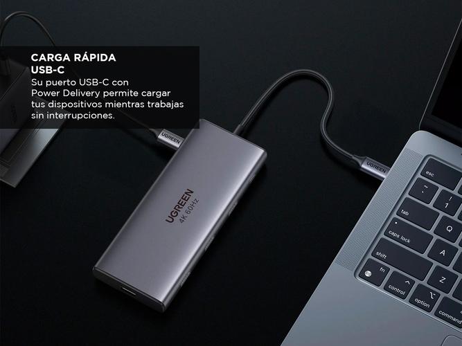 Hub Multipuerto 9 en 1 Ugreen USB HDMI  - 3