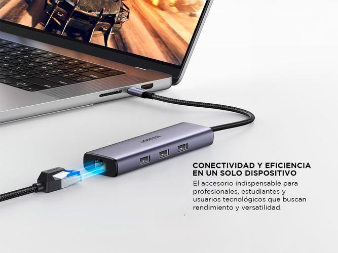 Hub Multipuerto 6 en 1 Ugreen USB-C Ethernet - 3