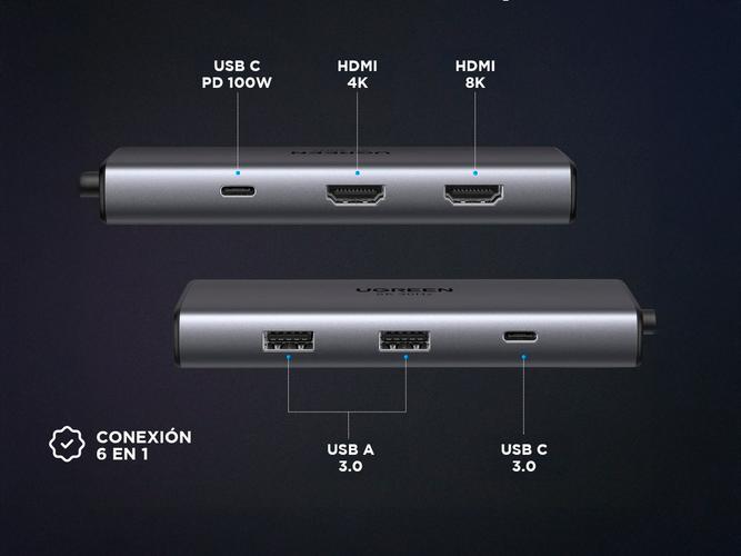 Hub Multipuerto 6 en 1 Ugreen USB-C - 4