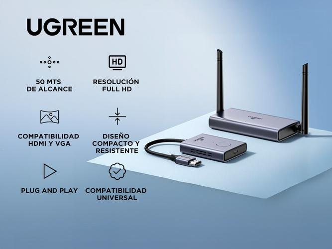 Transmisor HDMI Inalambrico Ugreen 1080p 60hz Plug and Play - 1