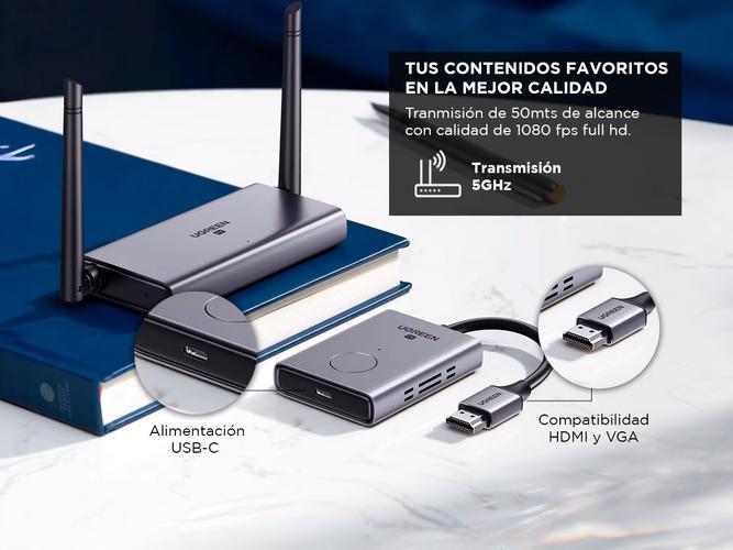 Transmisor HDMI Inalambrico Ugreen 1080p 60hz Plug and Play - 2