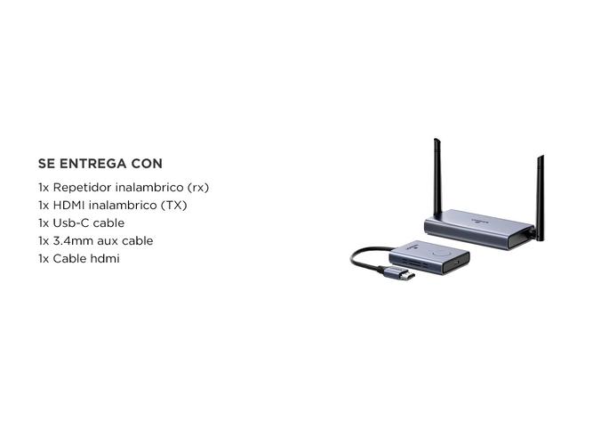 Transmisor HDMI Inalambrico Ugreen 1080p 60hz Plug and Play - 5