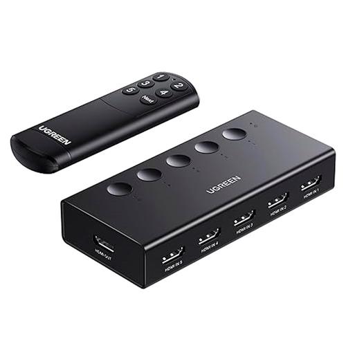 Switch HDMI Ugreen 5 Puertos Con Control Remoto  - 0