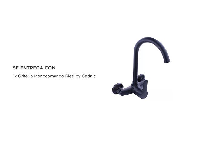 Griferia Monocomando Rieti By Gadnic De Pared Baño y Cocina - 4