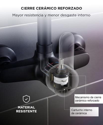 Griferia Monocomando Rieti By Gadnic De Pared Baño y Cocina - 2