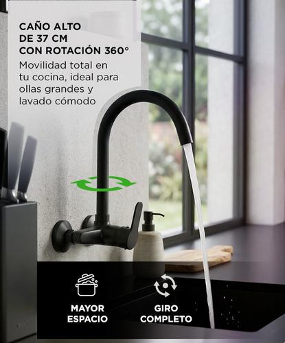Griferia Monocomando Rieti By Gadnic De Pared Baño y Cocina - 3