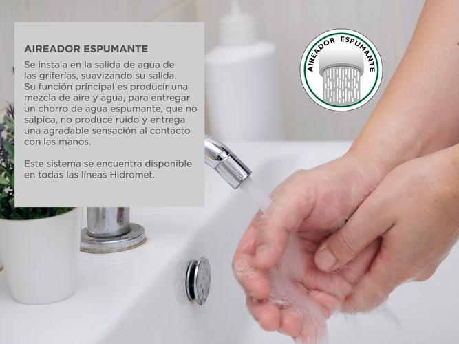 Grifería Hidromet Storm Lavatorio Alto Monocomando Para Baño Cromo - 4