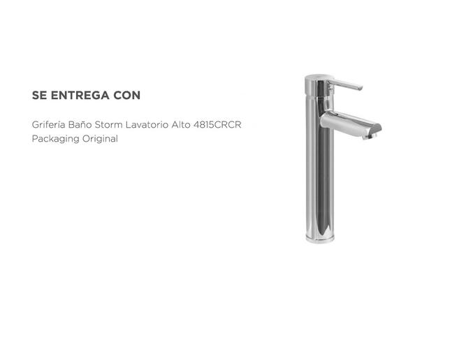 Grifería Hidromet Storm Lavatorio Alto Monocomando Para Baño Cromo - 6
