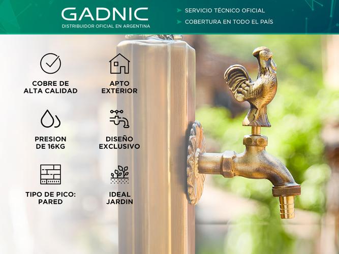 Grifería Exterior Gadnic Canilla de Riego de Gallo  - 1