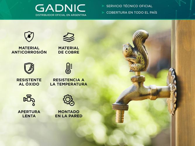 Canilla de Jardín Diseño Ardilla Gadnic de Cobre - 1