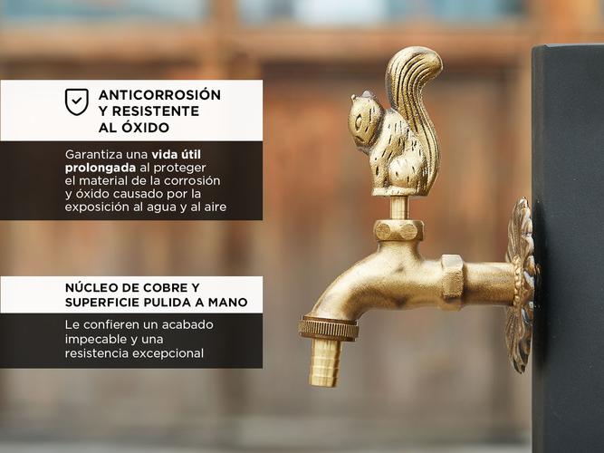 Canilla de Jardín Diseño Ardilla Gadnic de Cobre - 2